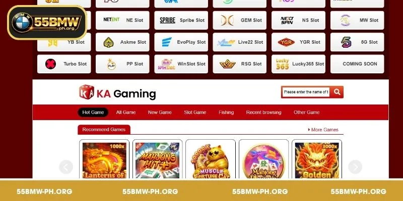 Slots ng 55BMW at damhin ang saya sa bawat spin